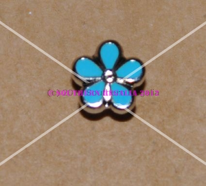 Forget Me Not Enamel Lapel Pin - Click Image to Close